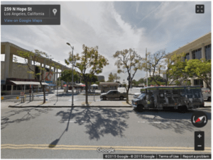Google Image of N Hope St Los Angeles